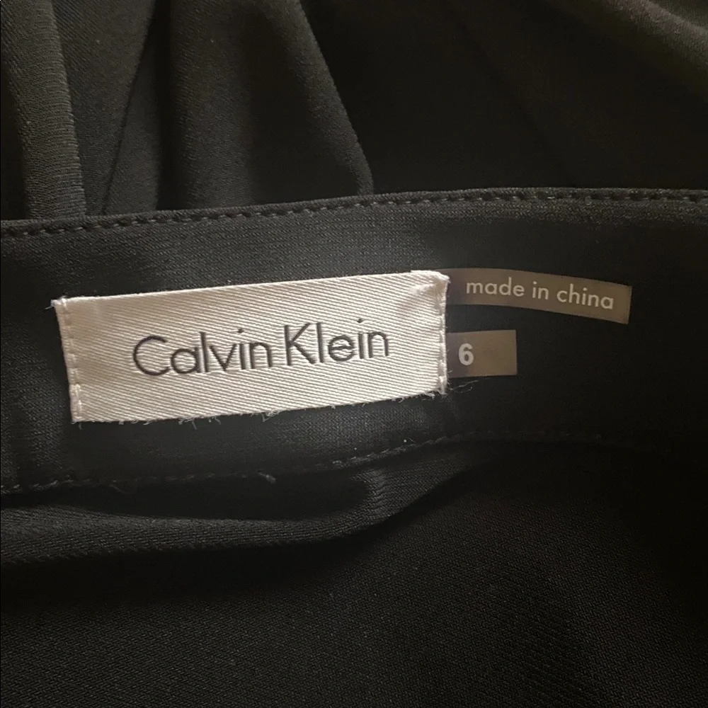 Calvin Klein  black size 6 beaded neckline dress NWT - Picture 8 of 9